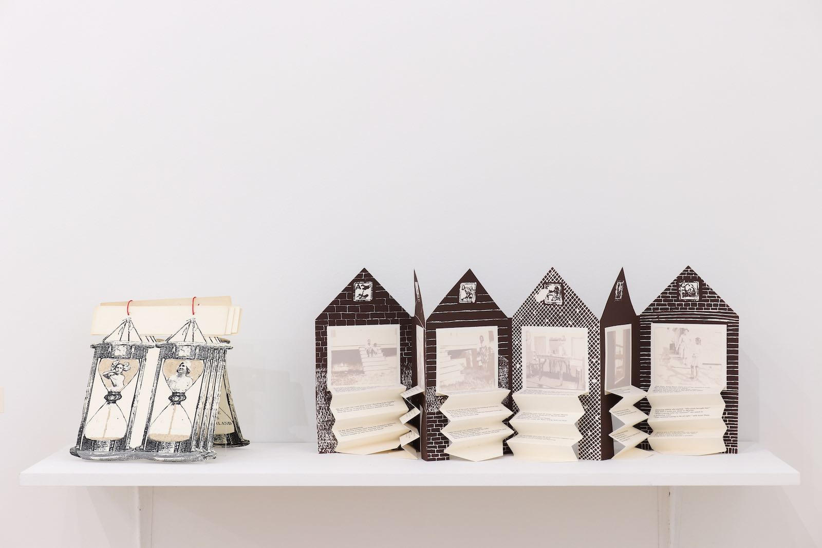 From Left to right: Our Glass by Louise Neaderland; What's Happening With Momma? by Clarissa Sligh