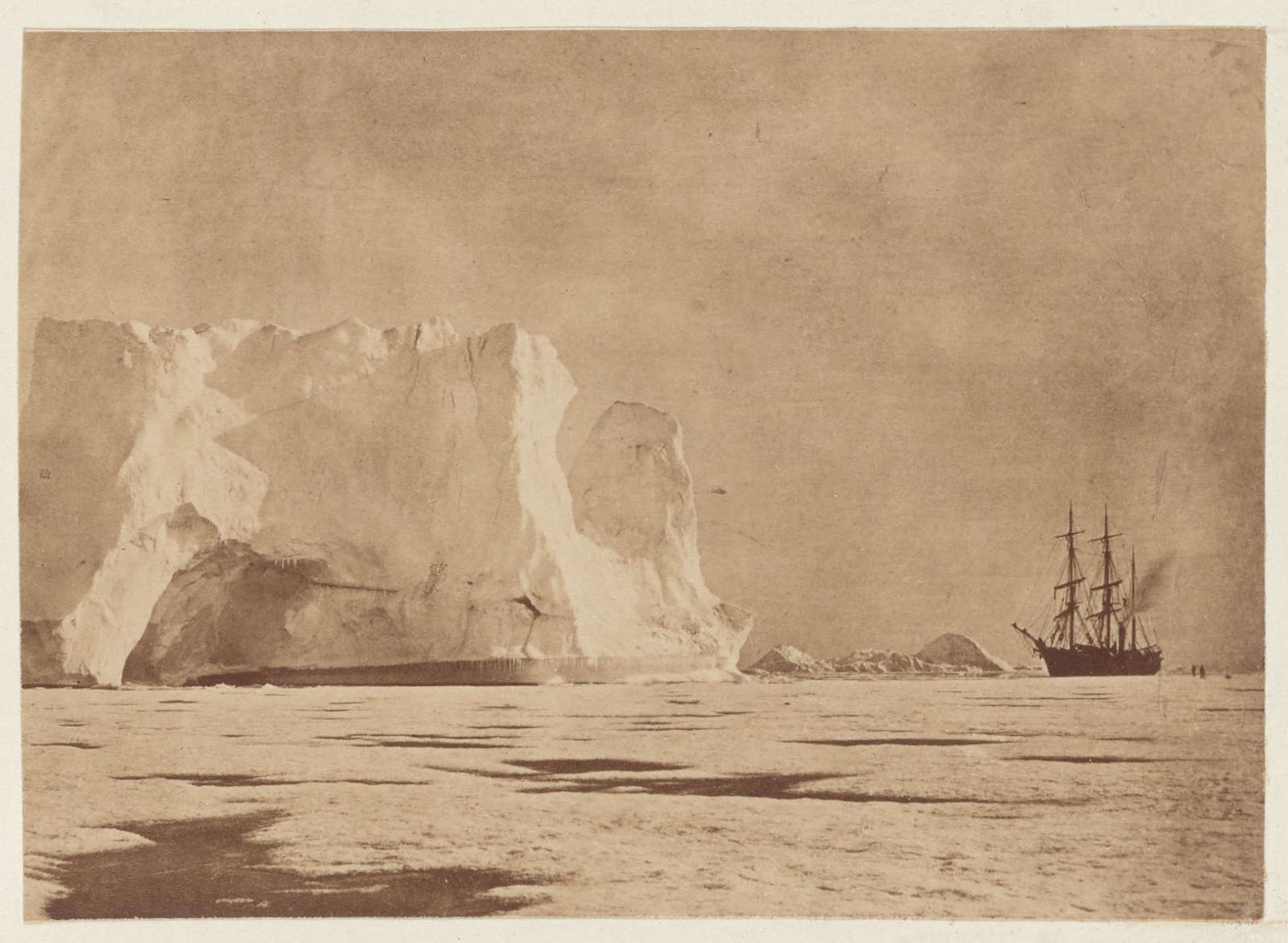 John Lapham Dunmore and George P. Critcherson, from William Bradford's The Arctic Regions (London: Sampson Low, Marston, Low and Searle, 1873). Albumen silver print, 11.4 x 15.9 (28.9 x 40.3 cm).