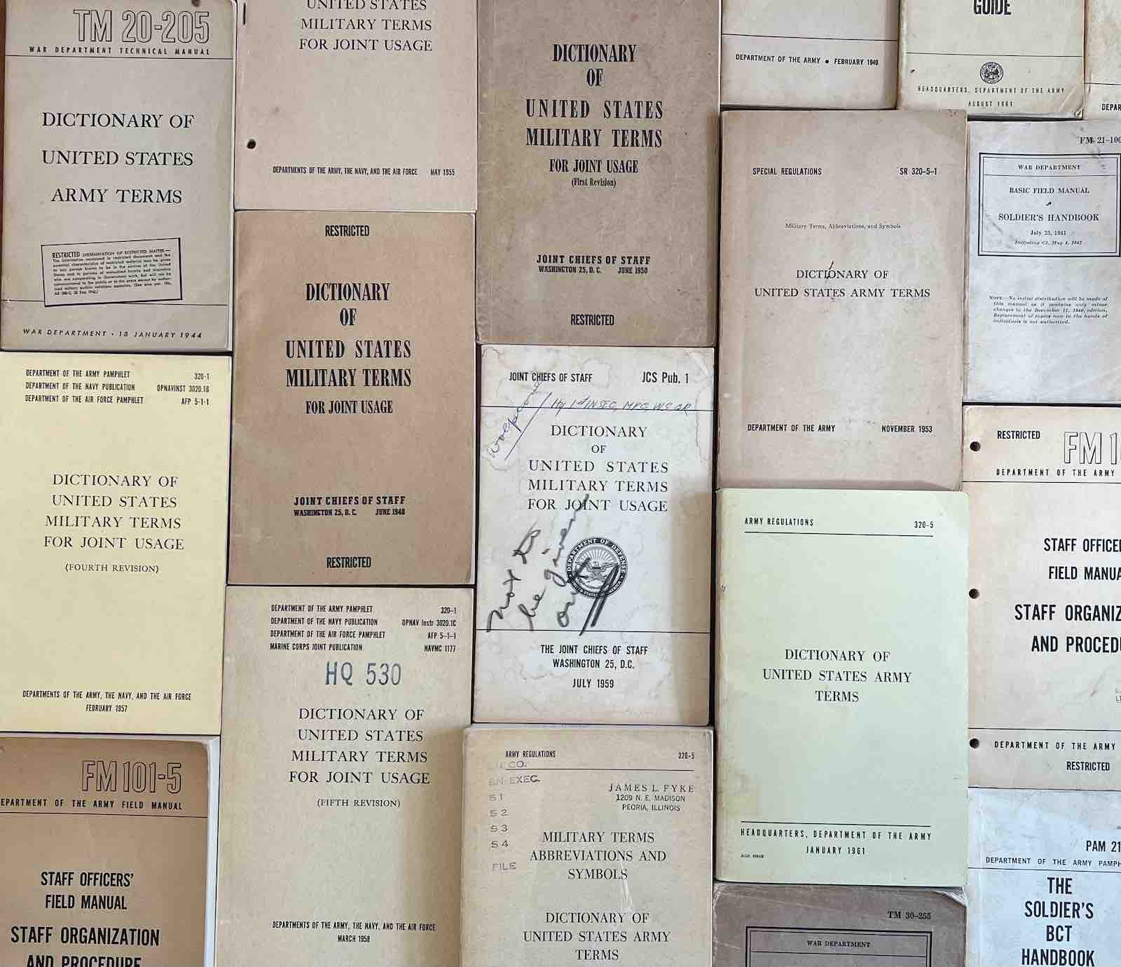 Items from Elena Wicker's collection