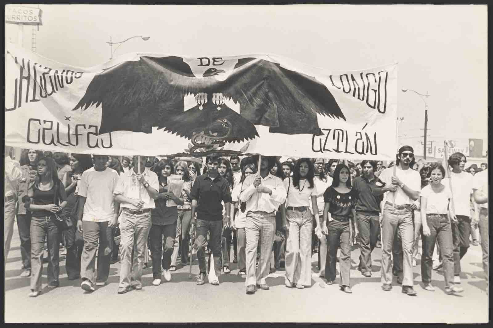 Chicano Protesters during a walkout in L.A.