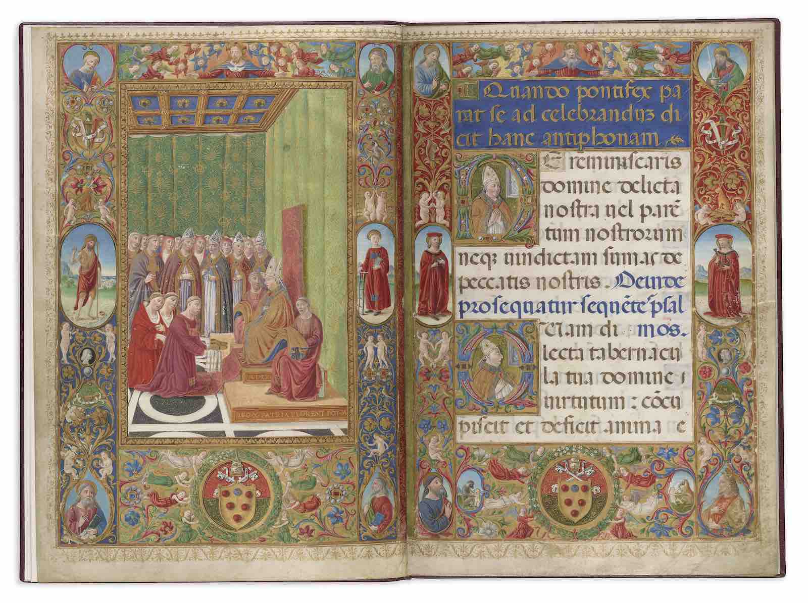 Attavante degli Attavanti, Pope Leo X Vesting, Leo X Praying, Praeparatio ad missam of Leo X Italy, Rome, 1520