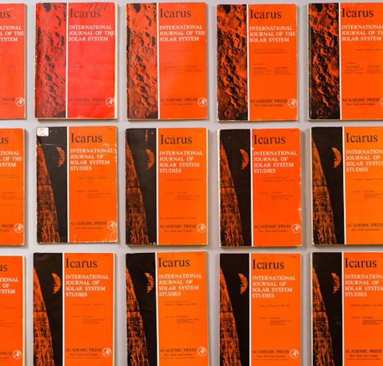 The collection includes an expansive range of original Icarus journals, including volumes which helped to launch Carl Sagan’s career.